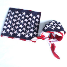 Promotional Cotton Printed Flag Square Headband Bandana